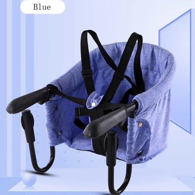 Portable Foldable High Chair For Baby Dinning Safty Belt Baby Seat Reinforce Hook-On Dinning Chair For Babies Infant Booster